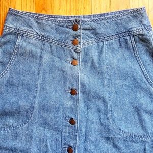 Western Jean Skirt